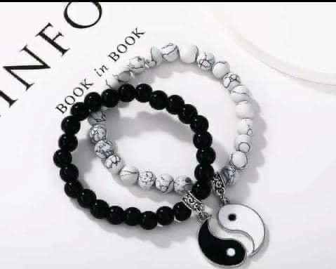 YinYang Harmony Beaded Bracelet Set